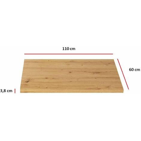 Küchen Arbeitsplatte 110cm 38 mm Küchenzeile Küchenblock Eiche Artisan Eko Stilo