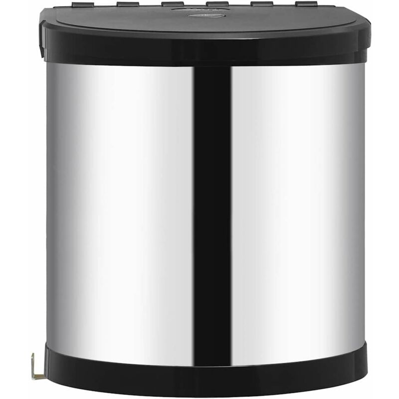 Küchen-einbau-mülleimer Edelstahl 12 L Vidaxl