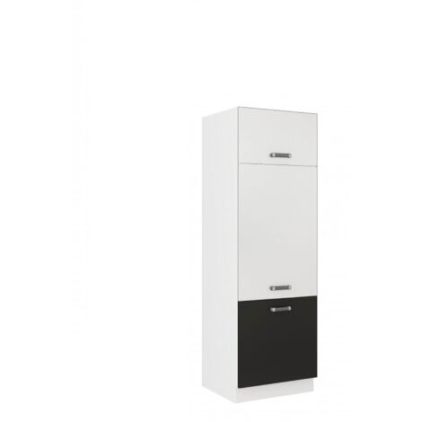 Küchen Gerätehochschrank 60 cm für das Modell „Omega 240 Schwarz + Weiss“