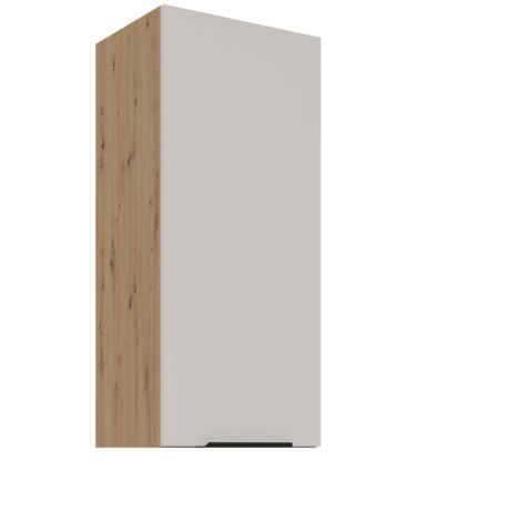 Küchen Hängeschrank 40 cm Küche SOLANO Kaschmir beige matt + Eiche Artisan matt Küchenzeile Küchenblock Küche Einbauküche