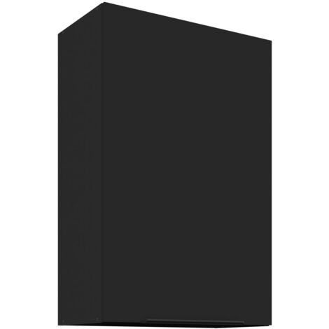 Küchen Hängeschrank 60 cm SIENA Schwarz Küche Küchenzeile Küchenblock 90 cm hoch