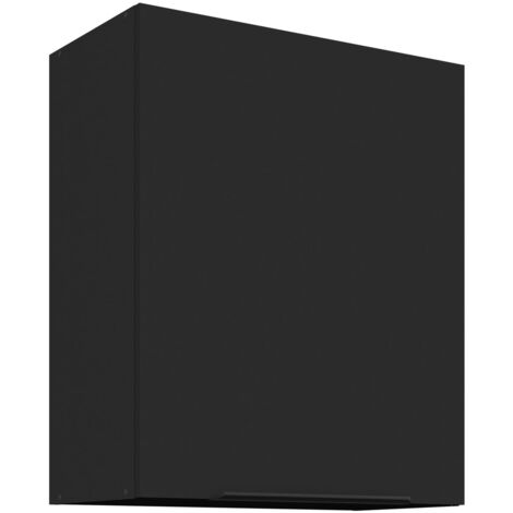 Küchen Hängeschrank 60 cm SIENA Schwarz Küche Küchenzeile Küchenblock