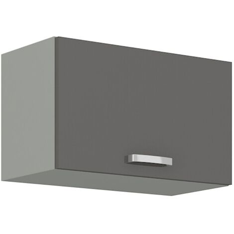 Küchen Hängeschrank 60 Hochglanz Grau Küchenzeile Küchenblock Küche Grey Bianca