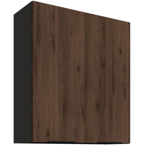 Küchen Hängeschrank 80 cm MONZA Okapi Nußbaum Küche Küchenzeile 90 cm hoch
