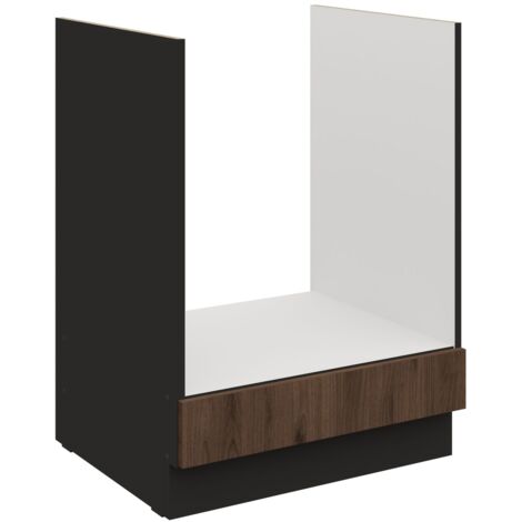 Küchen Herdunterschrank 60 cm Küche MONZA Okapi Nußbaum Küchenzeile Küchenblock