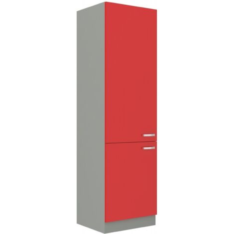 Küchen Hochschrank 40cm Hochglanz Grau Küchenzeile Küchenblock Küche