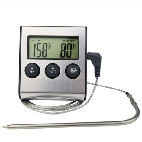 Küchen-Lebensmittelthermometer Timer-Sonde Lebensmittelthermometer Modell: SN015 Lieferung ohne Batterie