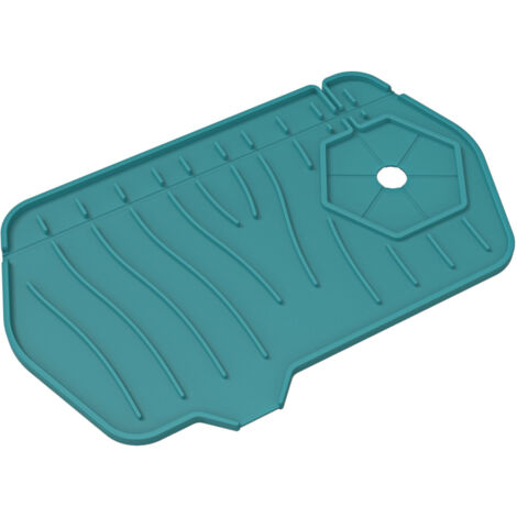 Küchen-Silikon-Wasserhahn-Pad, doppelseitig, saugfähig, Spritzschutz für Spülbecken, Abfluss-Schutzpad für Arbeitsplatten, Küchenhelfer aus Silikon