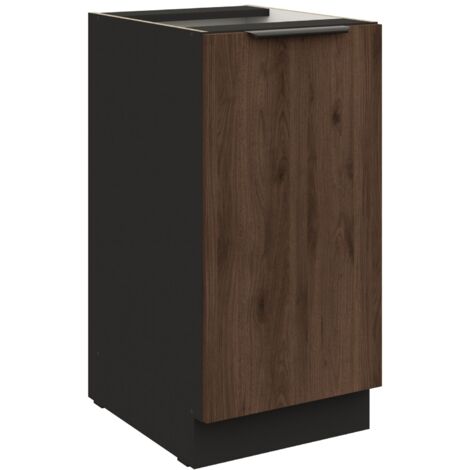 Küchen Unterschrank 40 cm Küche MONZA Okapi Nußbaum Küchenzeile Küchenblock