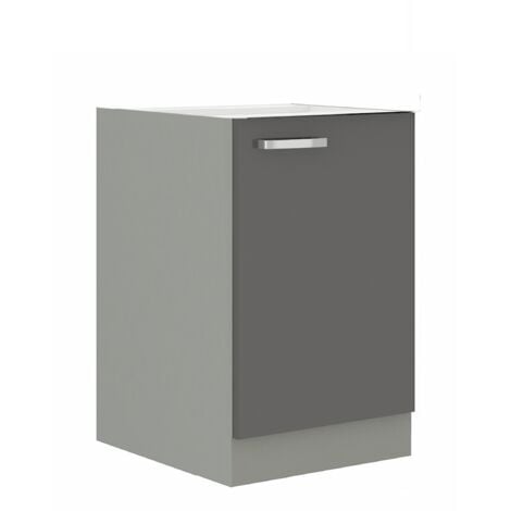 Küchen Unterschrank 40 Hochglanz Grau Küchenzeile Küchenblock Küche Grey Bianca