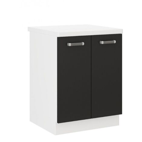Küchen Unterschrank 60 cm für das Modell „Omega 240 Schwarz + Weiss“