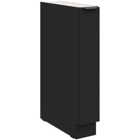 Küchen Unterschrank Schrankauszug 15 cm SIENA Schwarz Küche Küchenzeile