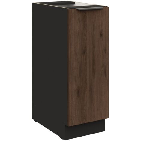 Küchen Unterschrank Schrankauszug 30 cm Küche MONZA Okapi Nußbaum Küchenzeile