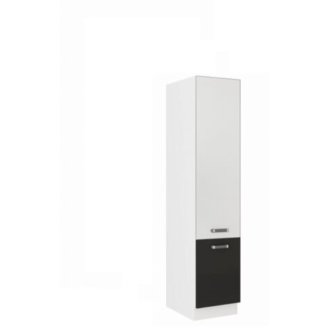 Küchen Vorratsschrank 40 cm für das Modell „Omega 240 Schwarz + Weiss“