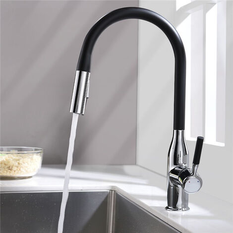 Spültischarmatur Küchenarmatur Ausziehbar Wasserhahn für Küche Einhebel Spüle 01