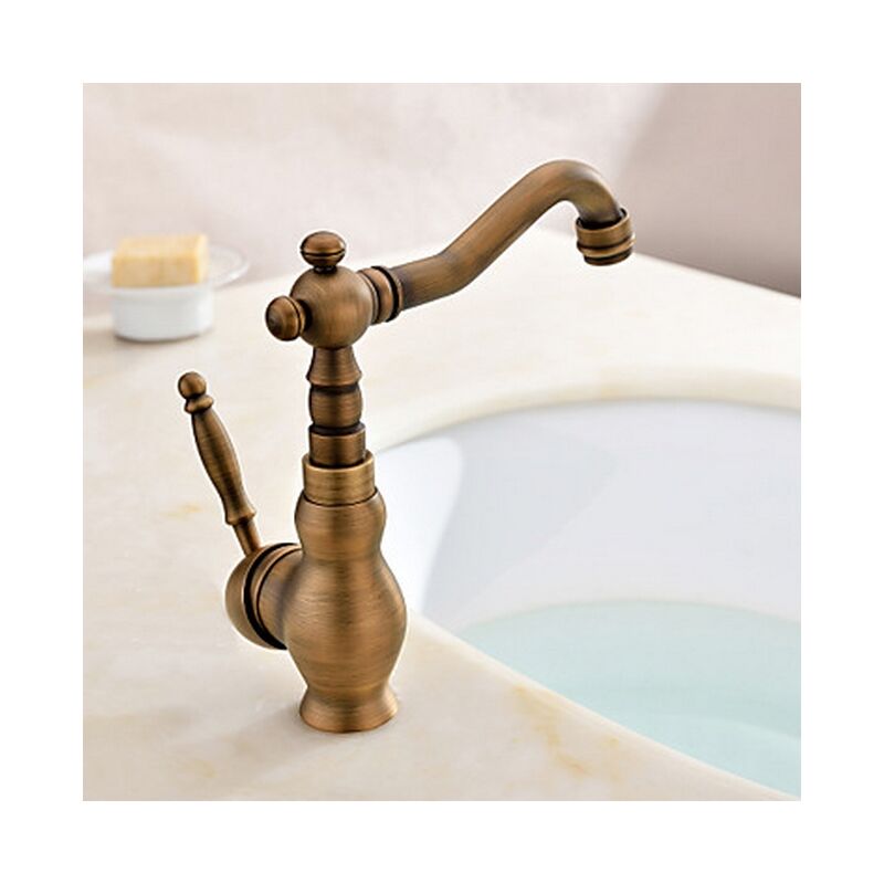 Küchenarmatur aus Antik-Kupfer - 6110541619488