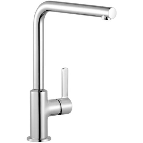Küchenarmatur KLUDI L-INE S verchromt Spültischarmatur, Mischbatterie, Wasserhahn, Hochdruck, HxT: 285x225 mm Keramik-Kartusche, schwenkbarer Auslauf (360°), Typ: Spültisch-Einhandmischer DN 15