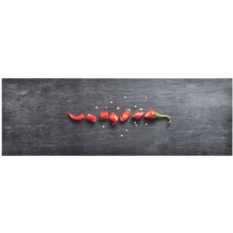 Vidaxl Küchenbodenmatte Waschbar Pfeffer 45x150 Cm