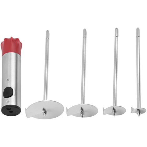Küchenentkerner,Entkerner-Set mit 5 Stück, Obst-Gemüse-Entkerner aus Edelstahl, Gemüsebohrer in 4 Größen zum Entkernen und Aushöhlen von Zucchini, Kartoffeln, Karotten, Äpfeln
