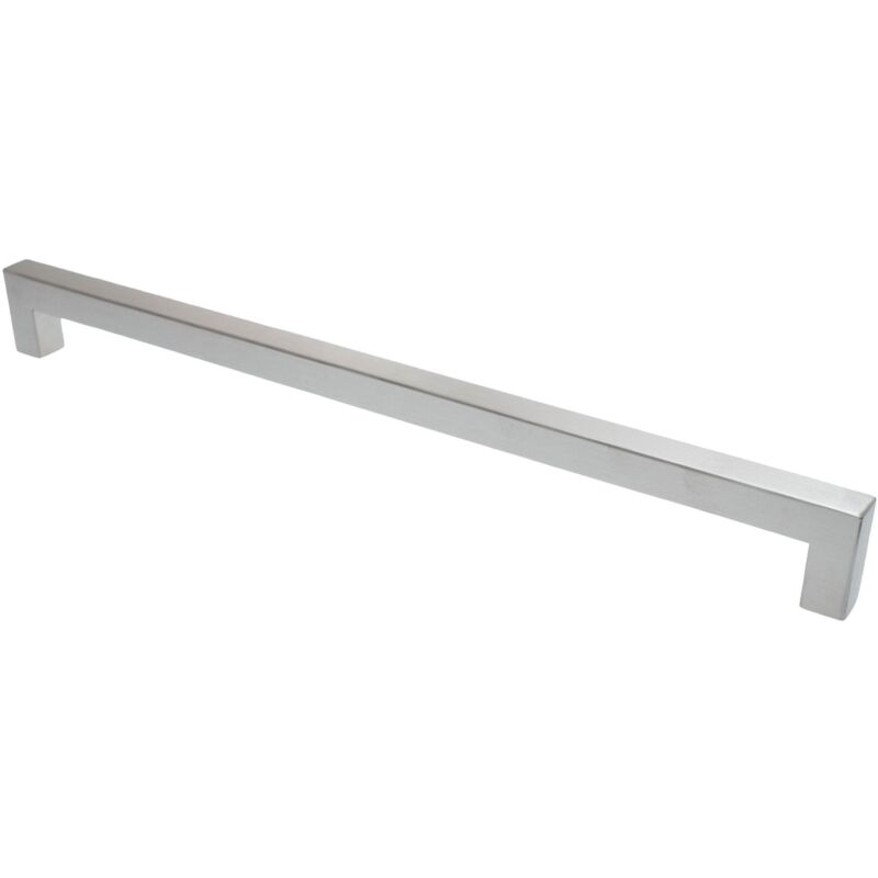 Grimme - Möbelgriff ba 320mm, Küchengriff Edelstahl gebürstet, Türgriff eckig
