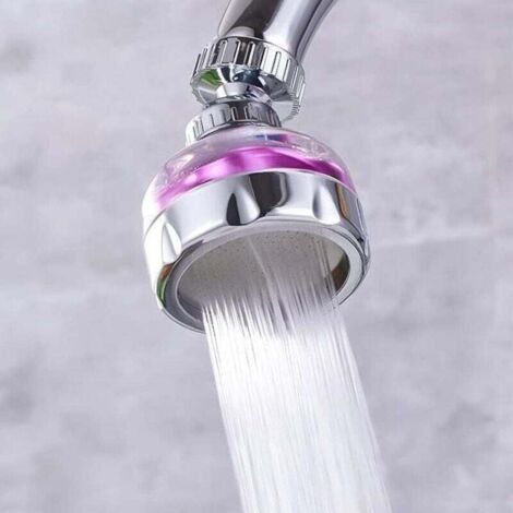 Küchenhahn-Umsteller-Verlängerung, Wasserhahn-Umsteller, Küchenspülen-Verlängerung, 360° schwenkbarer Auslauf, Spülbeckensieb, wassersparender Duschkopf für Küchenspüle (kurz)