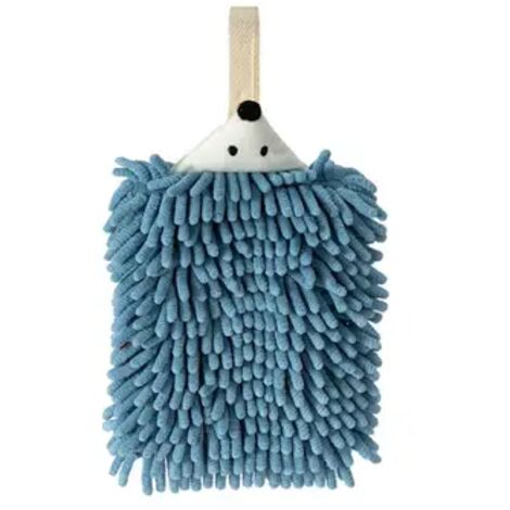 Küchenhandtuch, Badezimmerhandtuch mit Aufhängeschlaufe, weiches, schnelltrocknendes und saugfähiges Mikrofaserhandtuch, blau
