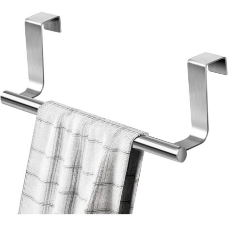 Küchenhandtuchhalter, 23 cm, ohne Bohren, für Bad und Schlafzimmer, silber