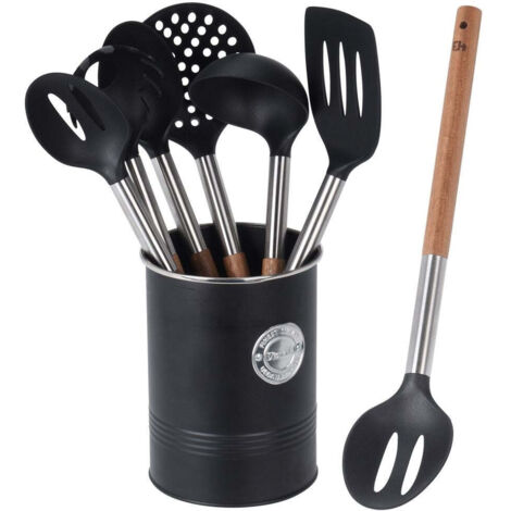 Küchenhelfer-Set, 6-teilig, mit Metallhalter
