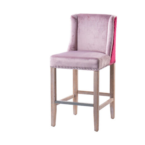 Küchenhocker mit rosa Griff 48x53x104 cm