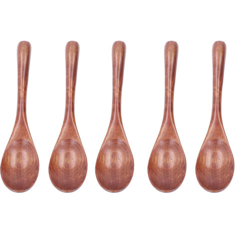 Küchenlöffel aus Holz, langer Griff zum Suppenkochen und Umrühren, vielseitiges Küchenutensil