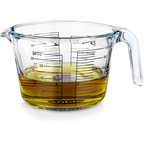 Küchenmessbecher aus Glas 1 l