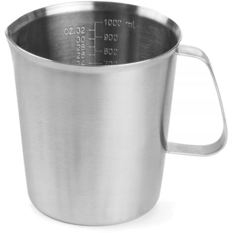 Küchenmessbecher mit Edelstahl-Skala 0,5 l - Hendi 516102