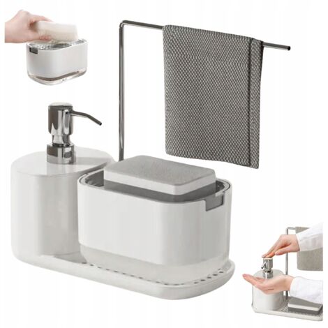 Küchenorganizer-Set, Geschirrspüler, Seifenspender mit Pumpe