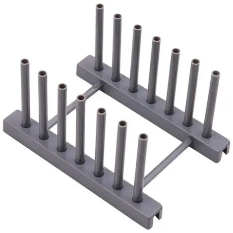 Küchenorganizer, Topfdeckelhalter, Löffelhalter, Topfdeckelablage, Geschirrhalter, Pfannendeckelablage, Küchenzubehör, Grau