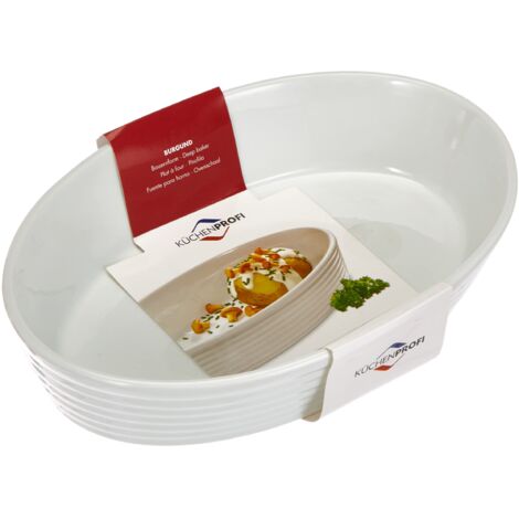 Küchenprofi 750018226 - Pirofila ovale in porcellana temprata, 26 cm