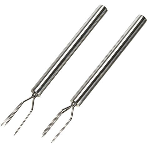 Küchenprofi Forchette per patate a pellet con 3 denti, acciaio inox, argento, lunghezza 13 cm, lavabili in lavastoviglie, utensili da cucina, patate in pellet