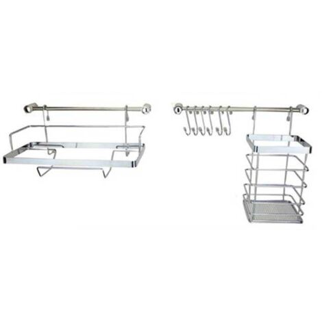Küchenreling 10 Elemente Metlex MX-4540 Silber