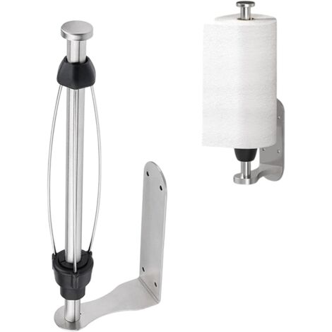 Küchenrollenhalter Ohne Bohren, Einhandreißen, Edelstahl Küchenutensilien, Unterschrank, Wand, Küchenrollen, Badezimmer, Silber, Selbstklebend Rollenhalter Für Küche Aufbewahrung & Organisation