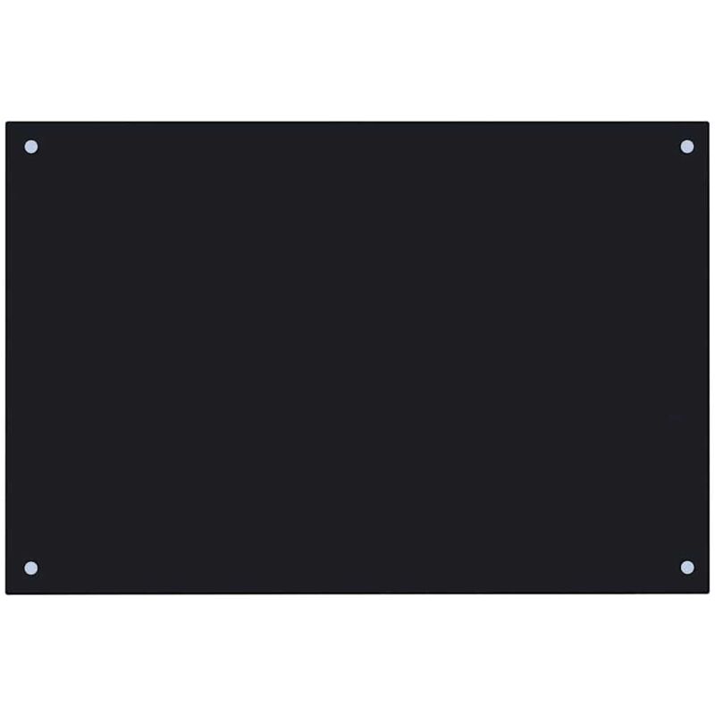 Küchenrückwand Schwarz 90x60 Cm Hartglas Vidaxl