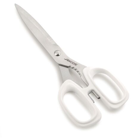 Küchenschere Arcos 185924 aus Edelstahl und mango aus 240 mm weißem Polypropylen im Blister.