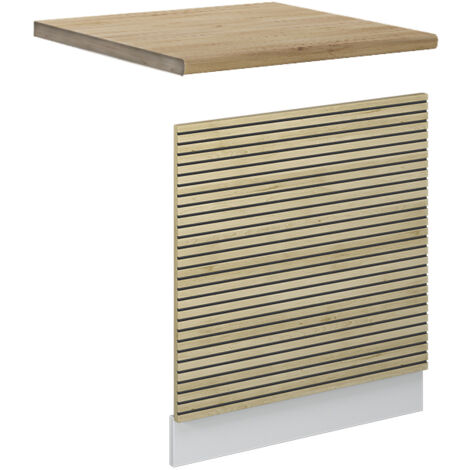 Küchenschränke  Fame-Line, Eiche Paneel, 60 cm , AP Eiche, Vicco