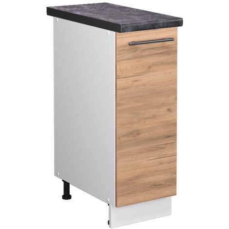 Küchenschränke  Fame-Line, Goldkraft Eiche, 30 cm , AP Anthrazit, Vicco