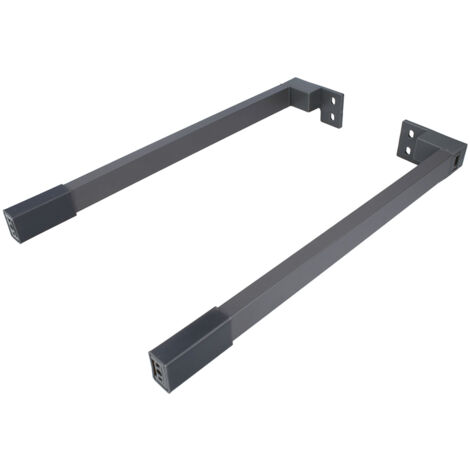 Küchenschubladen-Reling Anthrazit 550mm Längesreling-Set Schubladenorganisation