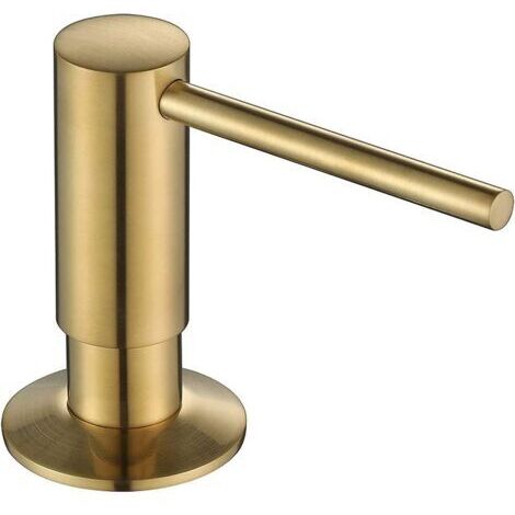 Küchenseifenspender mit 500ML Behälter - Eingebauter Spülbecken Seifenspender -Gold