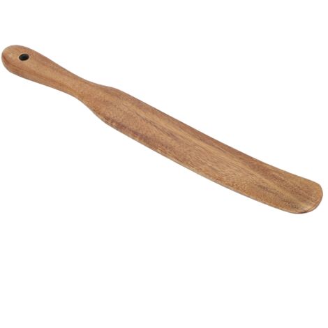 Küchenspatel aus Teakholz, Bratschaufel aus Holz 23 x 5 cm, langlebiges Kochutensil