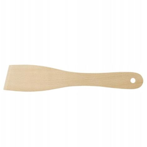 Küchenspatel, schräger Holzspatel zum Wenden von Fleisch und Pfannkuchen, 23 cm, aus Holz