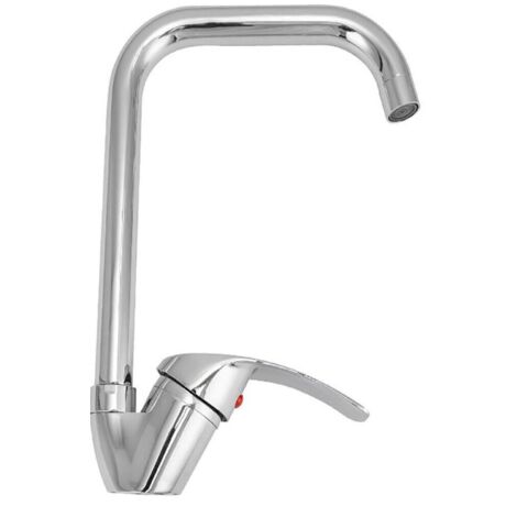 KÜCHENSPÜLE-MISCHBATTERIEINANTIK-CHROMMITHOHEMAUSLAUF8068