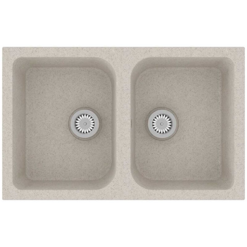 Küchenspüle Beige 760x480x184 Mm Granit Vidaxl