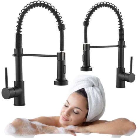 Küchenspüle Wasserhahn S-2109B Schwarz