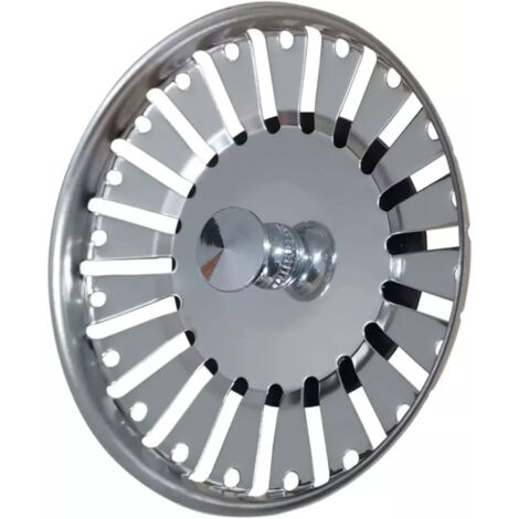 Küchenspülenstöpsel aus Edelstahl, Universal-Küchenspülensieb, 84 mm, Küchensieb, Edelstahl-Spülbeckengitter